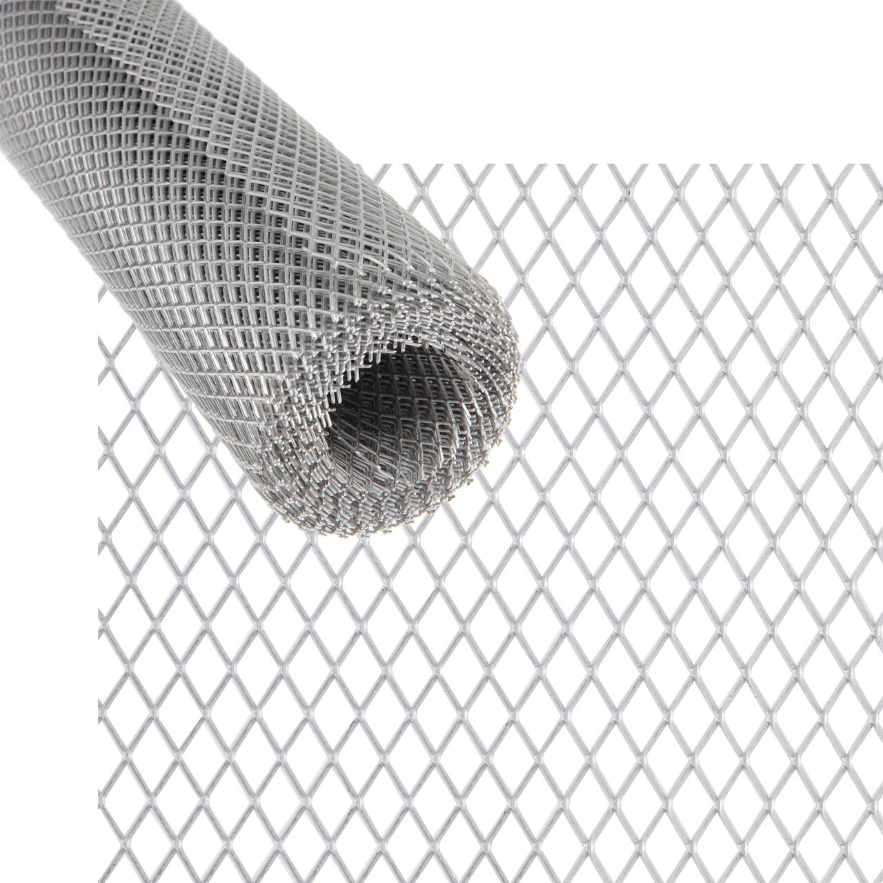 Creative Mark Rough 6-8 mm Aluminum Wire Mesh Roll 19.68" x 9.84 ft, Woven Metal Mesh Screen for Sculptures, Sturdy & Pliable Structure, Ideal for Clay Plaster, Unique 3D Shape Transformations